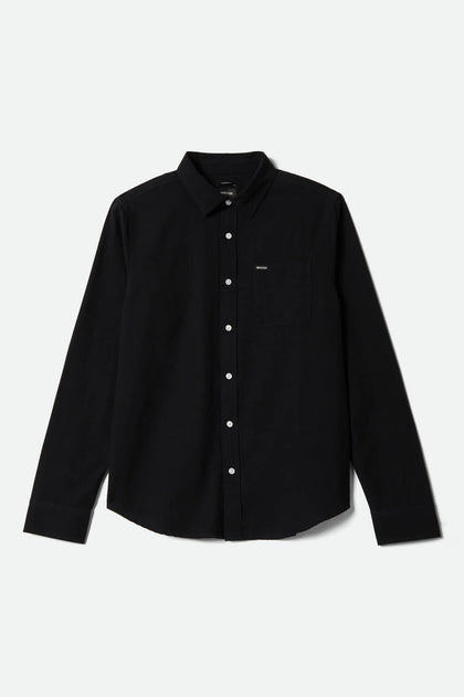 BRIXTON Charter L/S Shirt - Black