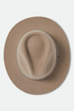 BRIXTON Messer Fedora Hat - Timeless Taupe