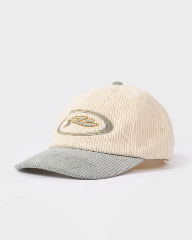 RUSTY Orbit Cord Six Panel Cap - Seafoam
