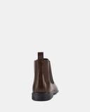 HUSH PUPPIES Cambridge EEE Extra Wide Leather Boot - Chestnut