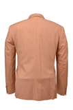 VARCE Matteo Notch Lapel Wool Blend Stretch Jacket - Tangerine