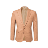 VARCE Matteo Notch Lapel Wool Blend Stretch Jacket - Tangerine