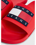 TOMMY HILFIGER TJ POOL EM0EM01191_XNL SLIDE - DEEP CRIMSON