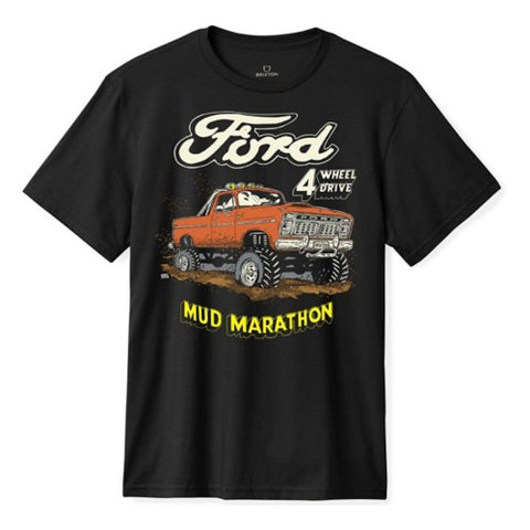 BRIXTON Ford Mud Marathon Tee - Burnt Rubber
