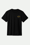 BRIXTON Gibson S/S Standard Tee - Black Worn Wash