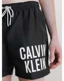 CALVIN KLEIN MEDIUM DRAWSTRING SWIM SHORTS KM0KM00739_BEH - PVH Black