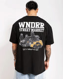 WNDRR Street Market Box Fit Tee - Black