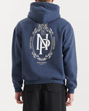 NENA AND PADADENA Spatial Heavy Box Fit Hooded Sweater - Navy