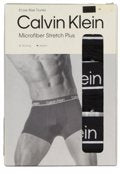 CALVIN KLEIN Micro Plus Stretch 3 Pack Low Rise Trunks - Black
