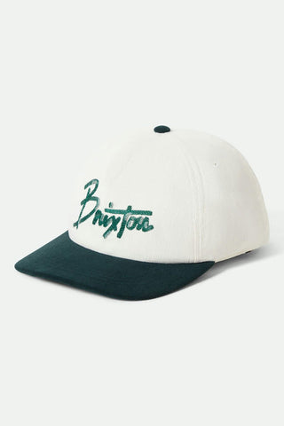 BRIXTON Corduroy MP Snapback - Night Sage/Whitecap