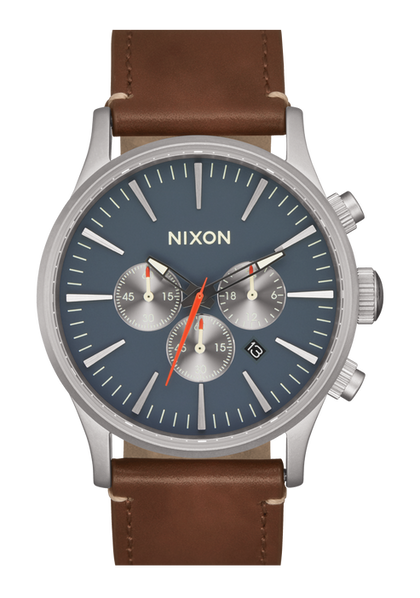 NIXON Sentry Chrono Leather Watch