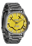 NIXON Nirvana Sentry Wobble Watch - Yellow Nirvana Smiley