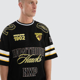 NXP x AFL Hawthorn League Loopback Tee - Jet Black