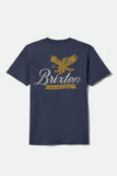 Brixton Well S/S Standard Tee - Navy