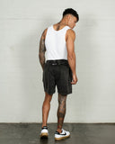 WNDRR OFFEND BEACH SHORT - Washed Black