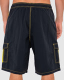 RUSTY TECH MECHANISMS BOARDSHORTS - Black