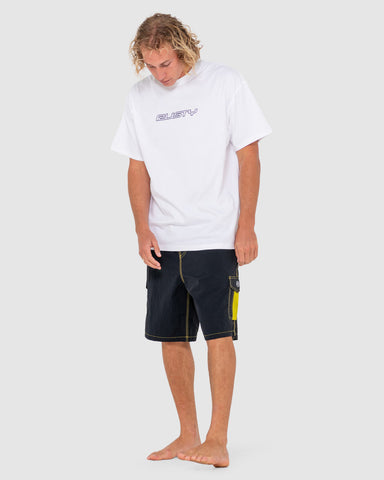 RUSTY TECH MECHANISMS BOARDSHORTS - Black