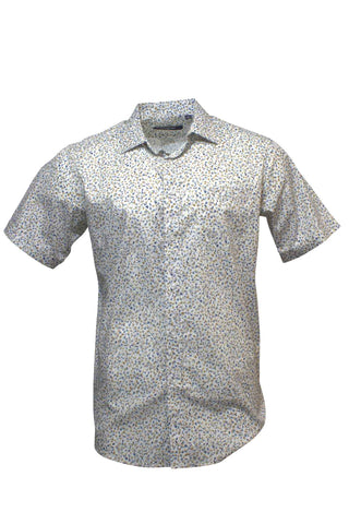 Bridgeport B2445 Short Sleeve Woven Shirt - Natural