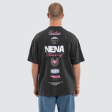NENA AND PASADENA Fury Raptor Tee - Asphalt