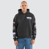 NENA AND PASADENA Stream Box Fit Hoodie - Asphalt
