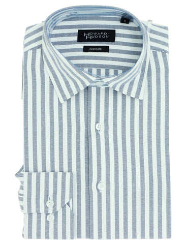 HOWARD HUDSON Liberty Casual Striped Summer Shirt - Navy