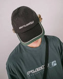 RUSTY Double Dip Panel Dad Cap - Black
