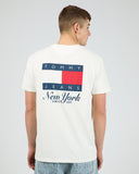 TOMMY JEANS DM0DM20346_YBL RG Heritage Flag Tee - Ecru