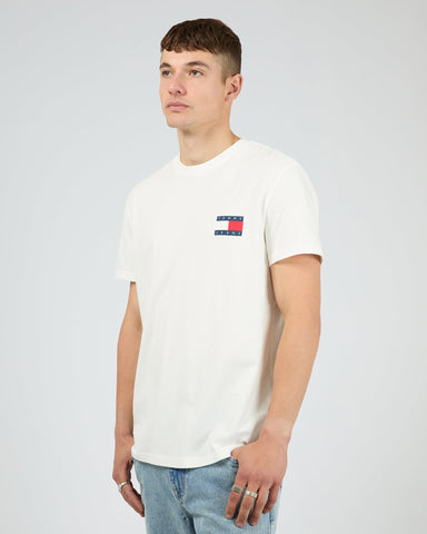 TOMMY JEANS DM0DM20346_YBL RG Heritage Flag Tee - Ecru