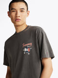 TOMMY HILFIGER DM0DM20352 Back Logo Relaxed Tee - Black