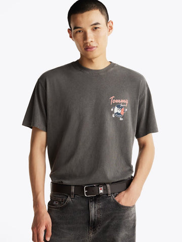 TOMMY HILFIGER DM0DM20352 Back Logo Relaxed Tee - Black