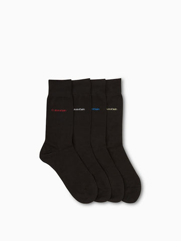 CALVIN KLEIN Logo Dress Socks - Black