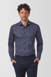 CAMBRIDGE HADFIELD FCV389 L/S SHIRT - Navy