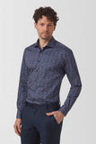 CAMBRIDGE HADFIELD FCV389 L/S SHIRT - Navy