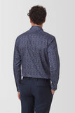 CAMBRIDGE HADFIELD FCV389 L/S SHIRT - Navy