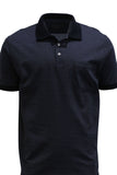 Back Bay G680101 Mercerized Cotton Jacqua Polo- Navy