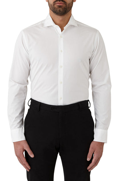 CAMBRIDGE WINTON FFO033 L/S SHIRT - White