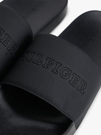 TOMMY HILFIGER FM0FM05619 Tumble Pool Slides - Black