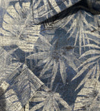 Back Back G480224 Premium Print Linen S/S Shirt - Denim