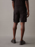 CALVIN KLEIN J30J326823 Cotton Twill Cargo Shorts - Black