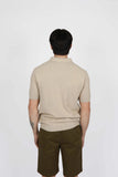 JAMES HARPER JHK77 S/S Cotton Polo- Wheat