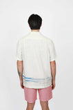 JAMES HARPER JHS621 Hawai Cuban Collar Linen Shirt - Natural