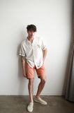 JAMES HARPER JHS622 Rodeo Cuban Collar Linen Shirt - White