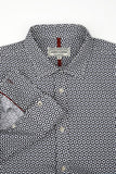 JAMES HARPER JHS641 Eden L/S Print Shirt - Navy