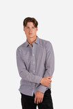 JAMES HARPER JHS641 Eden L/S Print Shirt - Navy