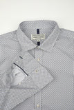 JAMES HARPER JHS646 Olive L/S Print Shirt - Olive