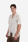 JAMES HARPER JHS721 Elements Linen S/S Shirt - Natural