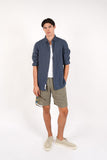 JAMES HARPER JHS725 L/S Linen Shirt - Bluesteel