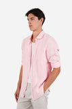 JAMES HARPER JHS725 L/S Linen Shirt - Candy
