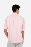 JAMES HARPER JHS725 L/S Linen Shirt - Candy