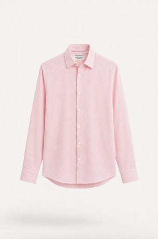 JAMES HARPER JHS725 L/S Linen Shirt - Candy